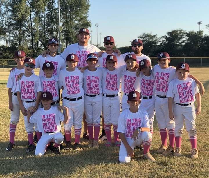Baseball team supports cancer victim